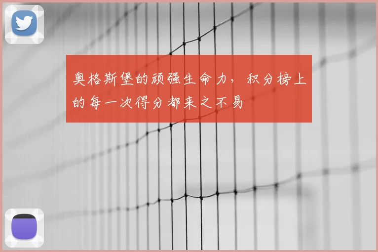 奥格斯堡的顽强生命力,积分榜上的每一次得分都来之不易